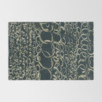 Migration - black and white abstract painting marks bold Rug Gallery Image 2