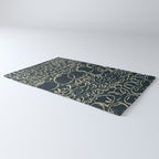 Migration - black and white abstract painting marks bold Rug Gallery Image 3