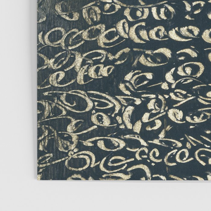 Migration - black and white abstract painting marks bold Poster Gallery Image 3