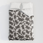 Hand-Drawn Black Cats Comforter Gallery Image 6