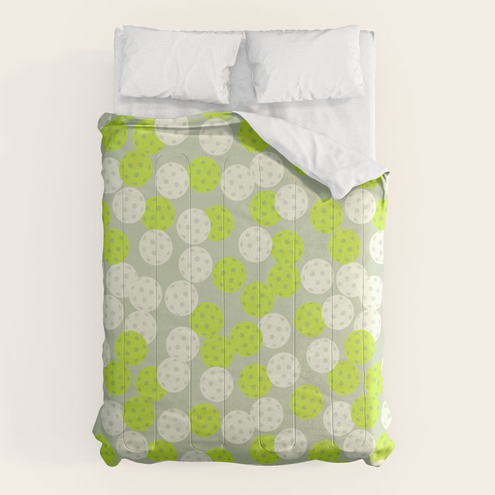 Pickleball Ball Pattern Comforter Gallery Image 1