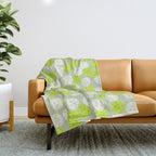 Pickleball Ball Pattern Throw Blanket Gallery Image 1