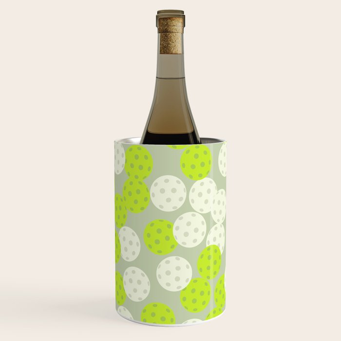 Pickleball Ball Pattern Wine Chiller Gallery Image 3