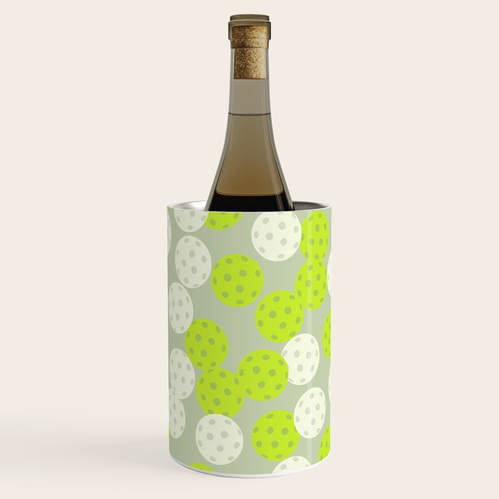 Pickleball Ball Pattern Wine Chiller Gallery Image 1