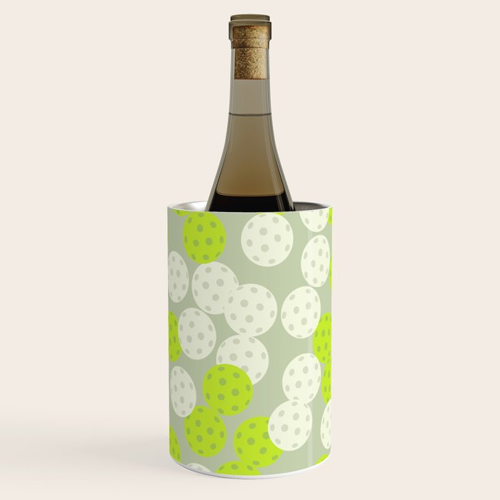Pickleball Ball Pattern Wine Chiller Gallery Image 2