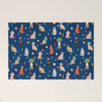Cat Queens (Blue) Welcome Mat Gallery Image 1