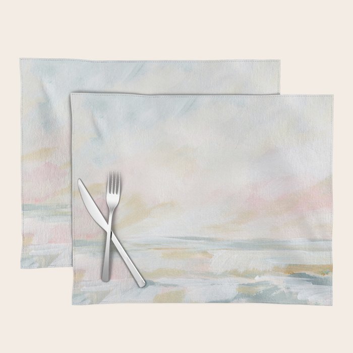 Golden Hour - Pastel Seascape Placemat Gallery Image 1