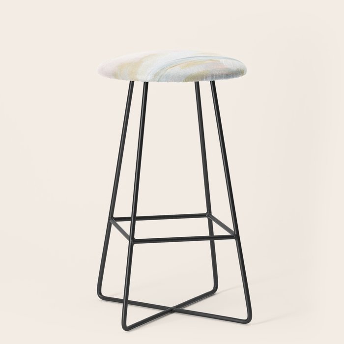 Golden Hour - Pastel Seascape Stool Gallery Image 1