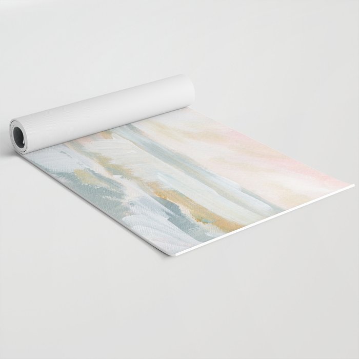 Golden Hour - Pastel Seascape Yoga Mat Gallery Image 2
