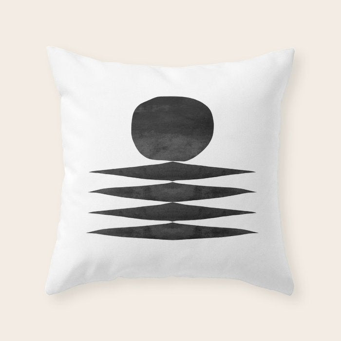 Mono 1 Throw Pillow Gallery Image 6