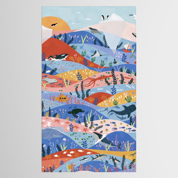 oceans Tablecloth Gallery Image 2