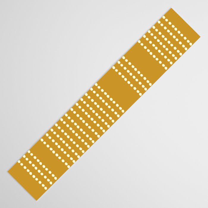 Spotted, African Pattern in Yellow Table Runner Gallery Image 3
