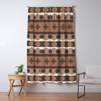 Geometric Repeats 2 Inspired by PANTONE 17 1230 Mocha Mousse Window Curtain Gallery Image 5