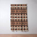 Geometric Repeats 2 Inspired by PANTONE 17 1230 Mocha Mousse Window Curtain Gallery Image 3