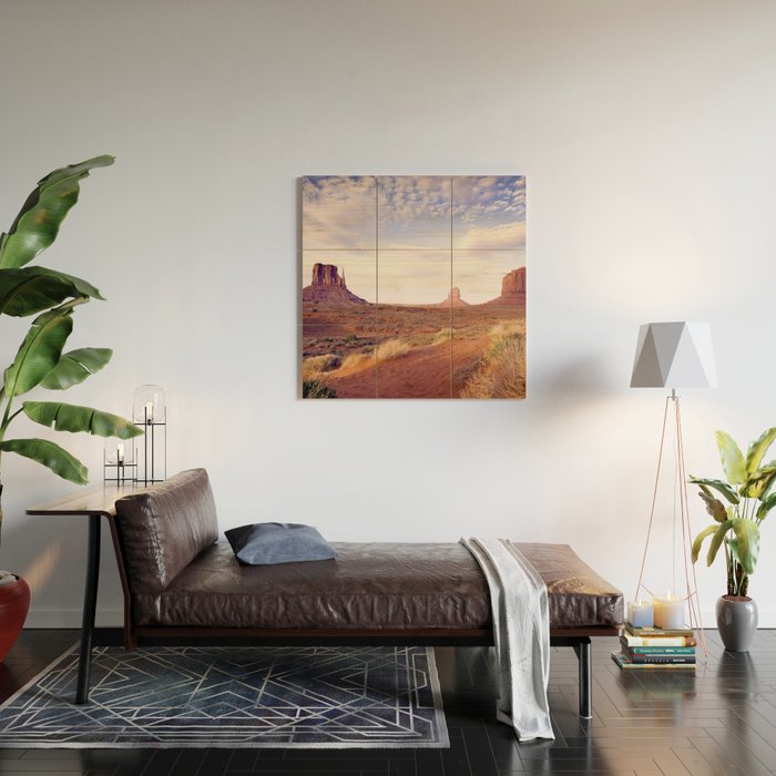 Monument Valley View, Arizona, color photographic National Park art print Wood Wall Art Gallery Image 2