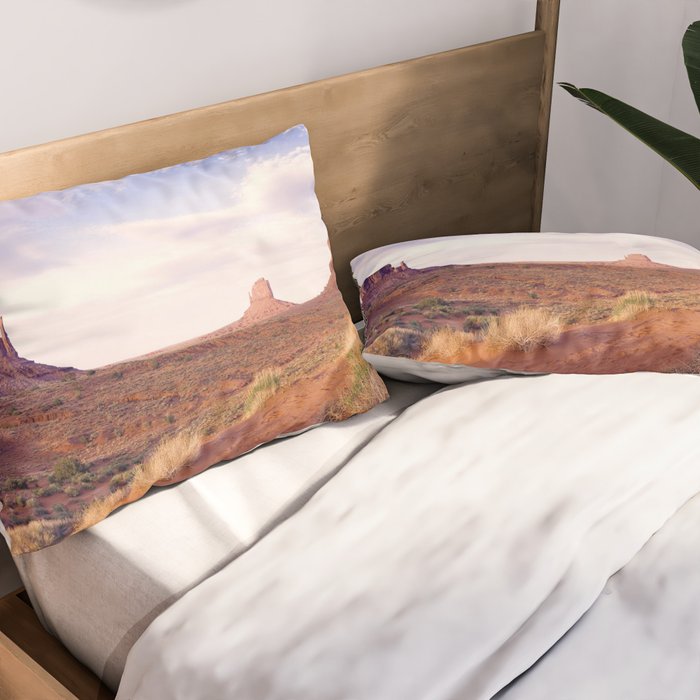 Monument Valley View, Arizona, color photographic National Park art print Pillow Sham Gallery Image 2