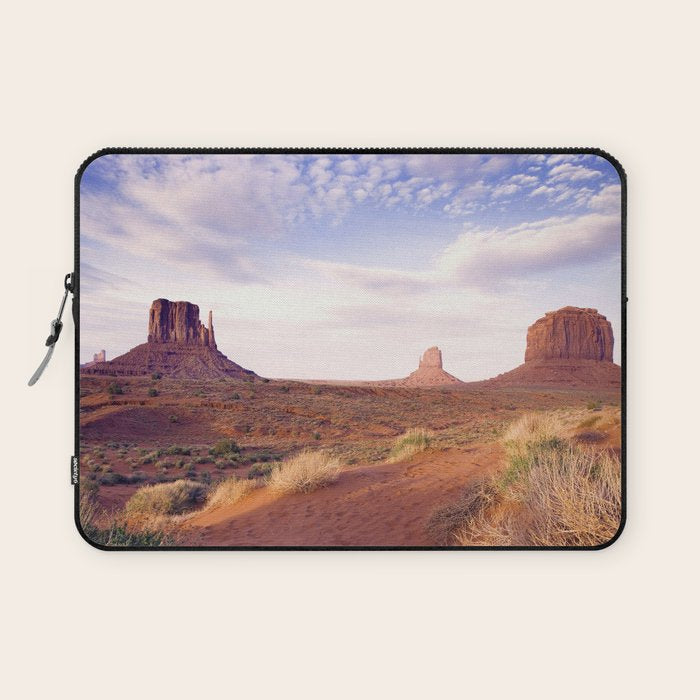 Monument Valley View, Arizona, color photographic National Park art print Laptop Sleeve Gallery Image 1