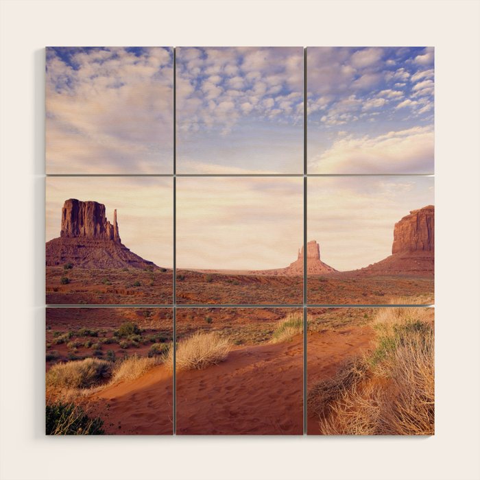 Monument Valley View, Arizona, color photographic National Park art print Wood Wall Art Gallery Image 1