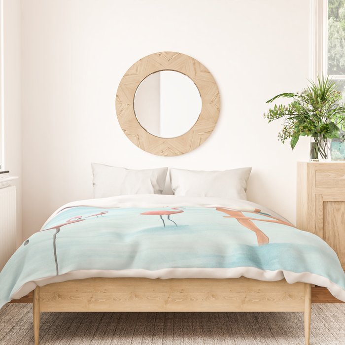 Big Flamingo Duvet Cover Gallery Image 3