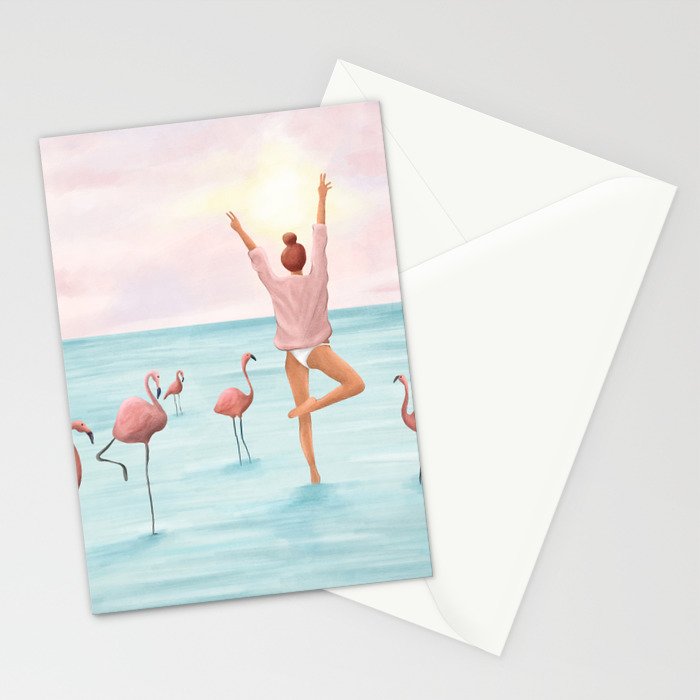 Big Flamingo Stationery Card Gallery Image 2