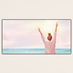 Big Flamingo Desk Mat Gallery Image 3