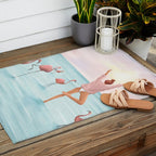 Big Flamingo Outdoor Rug Gallery Image 2