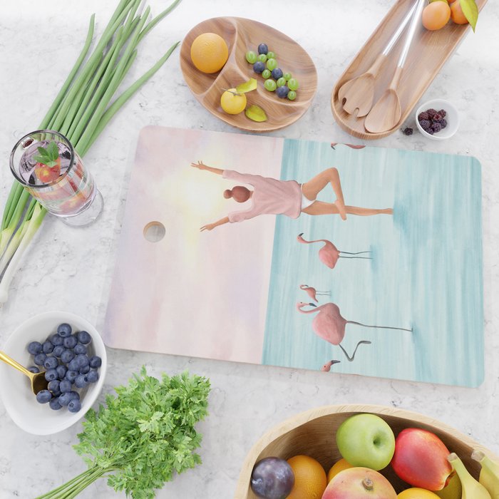 Big Flamingo Cutting Board Gallery Image 2