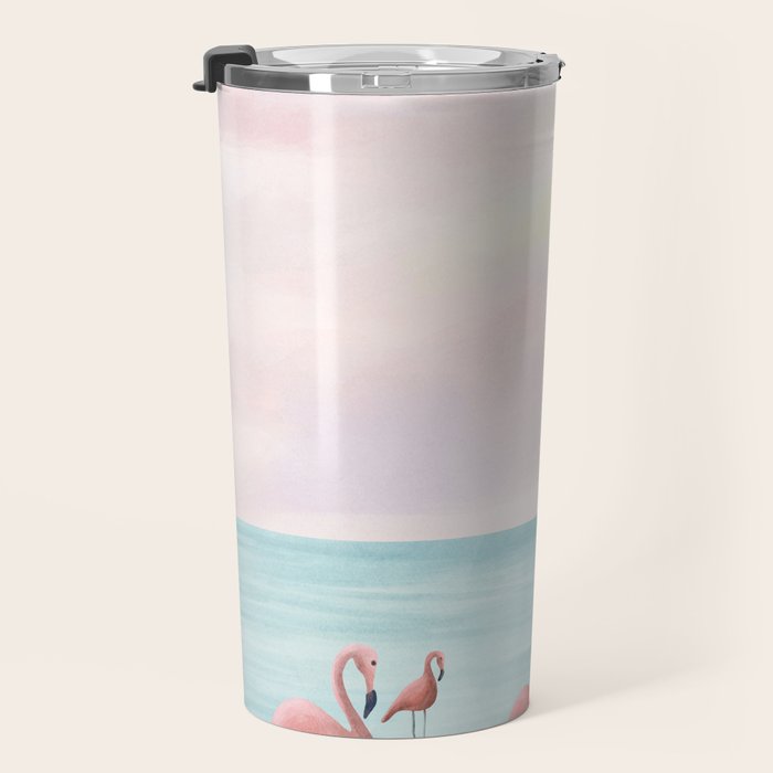 Big Flamingo Travel Mug Gallery Image 3