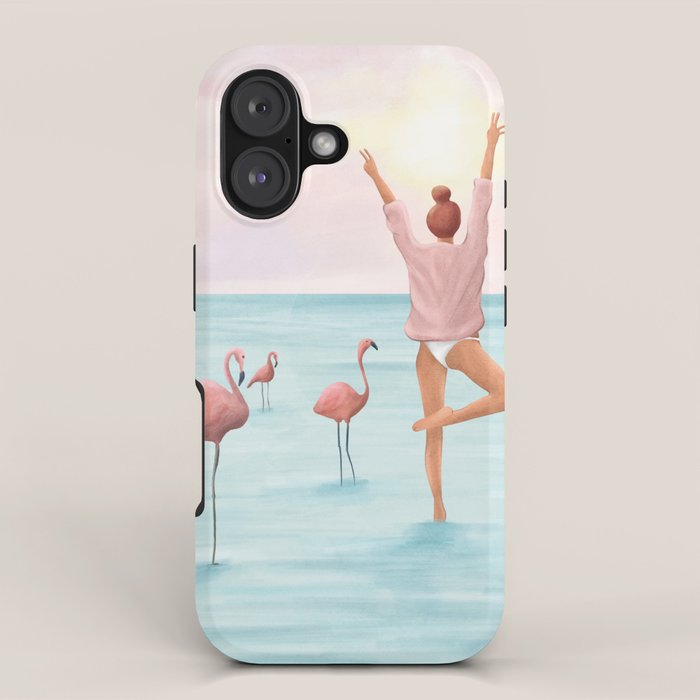 Big Flamingo iPhone Case Gallery Image 1