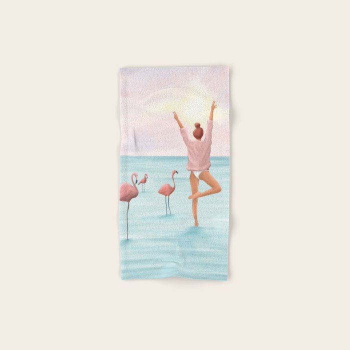 Big Flamingo Towels Gallery Image 1