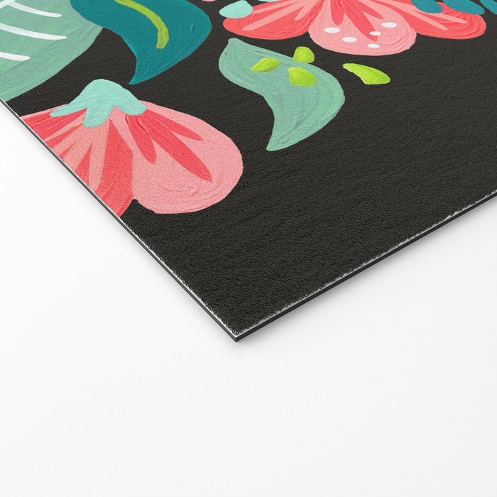 Keep on Going & Growing â Pink on Charcoal Welcome Mat Gallery Image 2