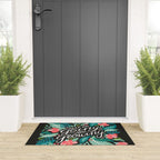 Keep on Going & Growing â Pink on Charcoal Welcome Mat Gallery Image 3