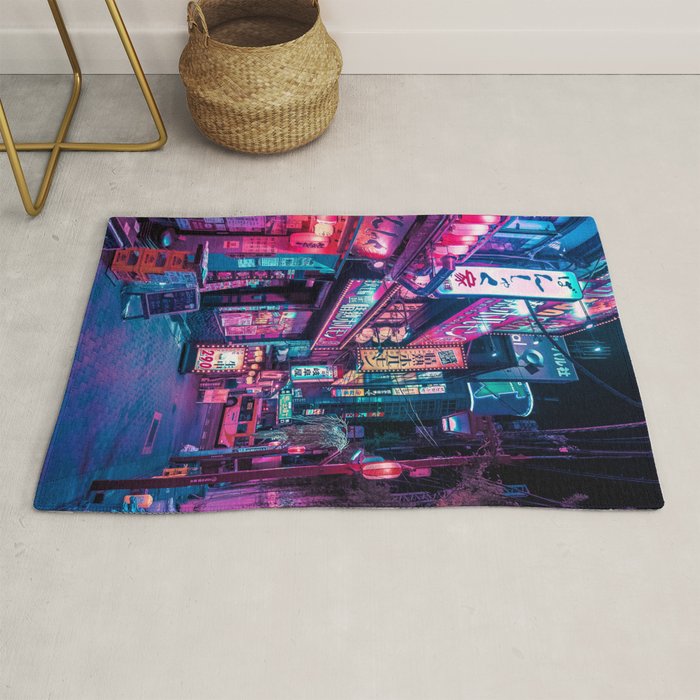 Magic of Cyberpunk Japan Rug Gallery Image 1
