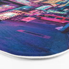 Magic of Cyberpunk Japan Bath Mat Gallery Image 3