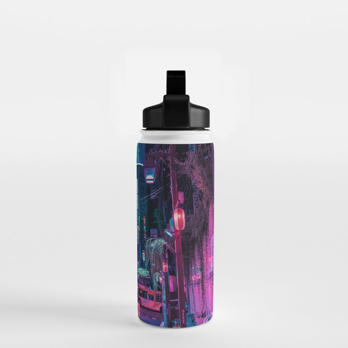 Magic of Cyberpunk Japan Water Bottle Gallery Image 2