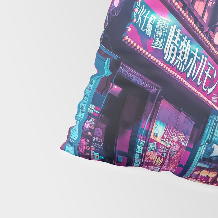 Magic of Cyberpunk Japan Pillow Sham Gallery Image 4