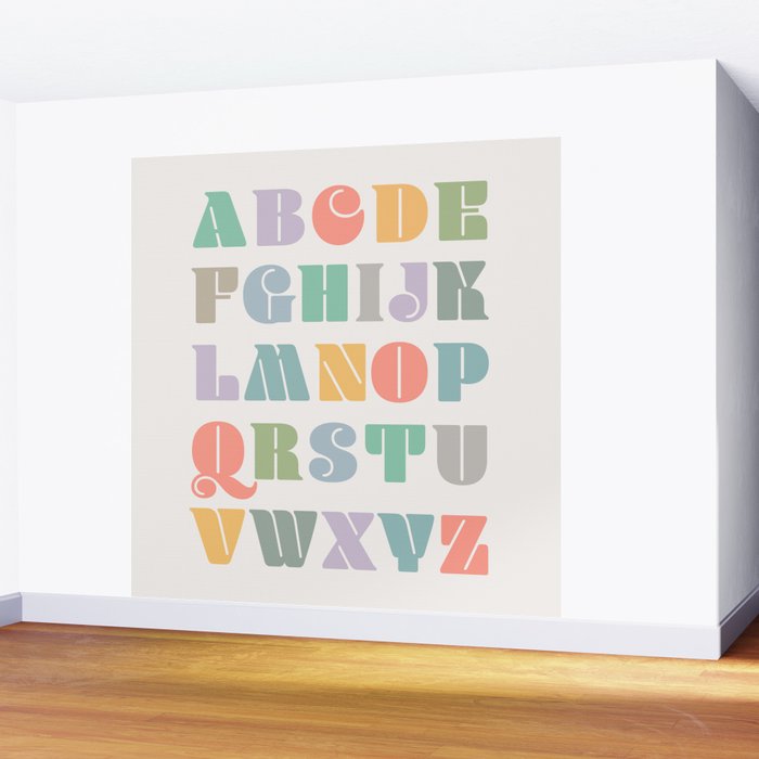 ABCs - Alphabet Wall Mural Gallery Image 2