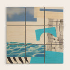 One Color Collection / Picton Blue Wood Wall Art Gallery Image 1