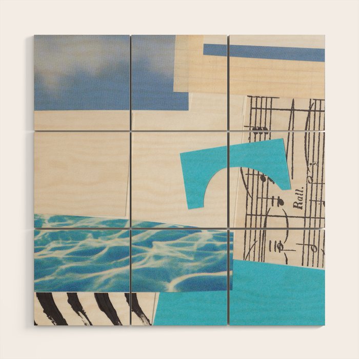 One Color Collection / Picton Blue Wood Wall Art Gallery Image 1
