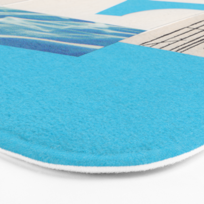 One Color Collection / Picton Blue Bath Mat Gallery Image 3
