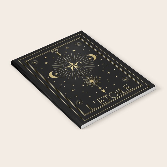 L'Etoile or The Star Tarot Gold Notebook Gallery Image 1