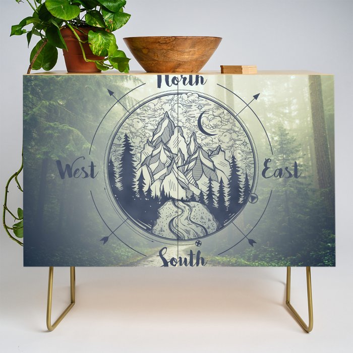 Compass Mountain Road Trip Credenza Gallery Image 1