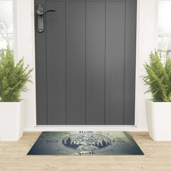 Compass Mountain Road Trip Welcome Mat Gallery Image 3