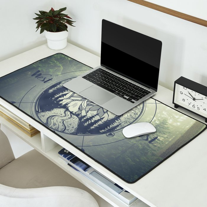 Compass Mountain Road Trip Desk Mat Gallery Image 2
