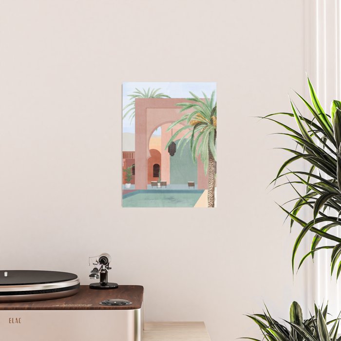 Moroccan Pool Poster Gallery Image 2