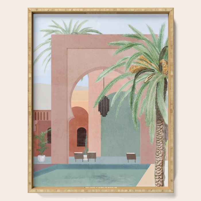 Moroccan Pool Serving Tray Gallery Image 1