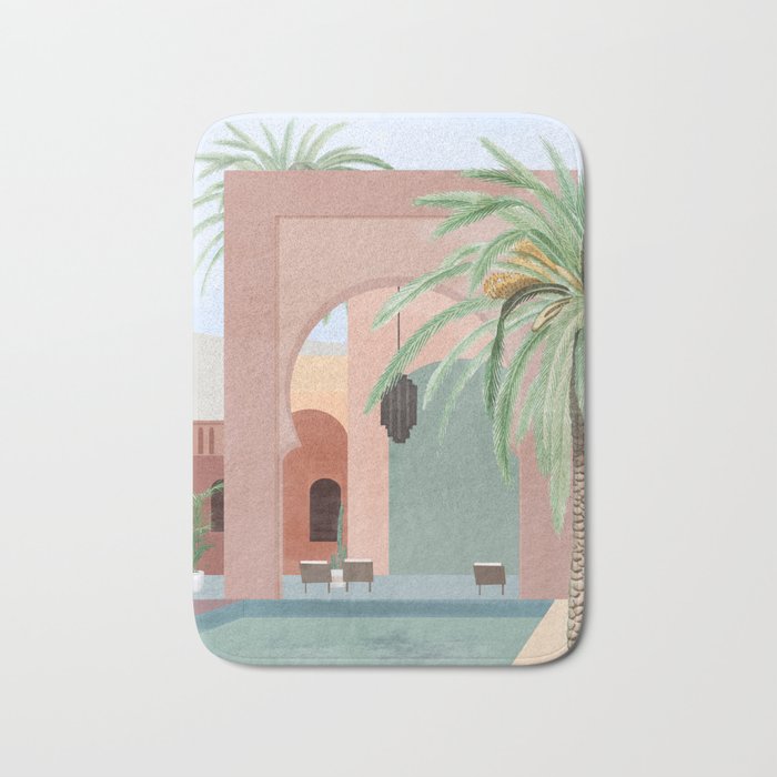 Moroccan Pool Bath Mat Gallery Image 1