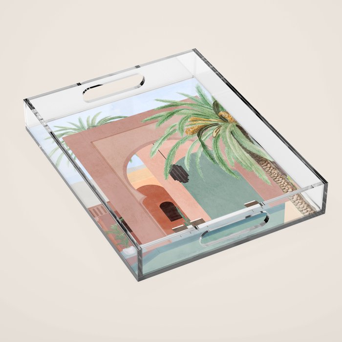 Moroccan Pool Acrylic Tray Gallery Image 1
