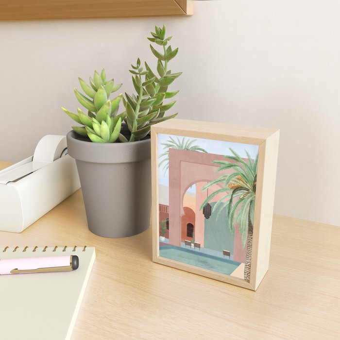 Moroccan Pool Mini Art Print Gallery Image 2