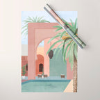 Moroccan Pool Wrapping Paper Gallery Image 1